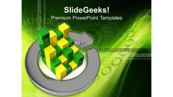 Business Bar In Metallic Arrows PowerPoint Templates And PowerPoint Themes 0712 Business Bar In Metallic Arrows PowerPoint Templates And PowerPoint Themes 0712