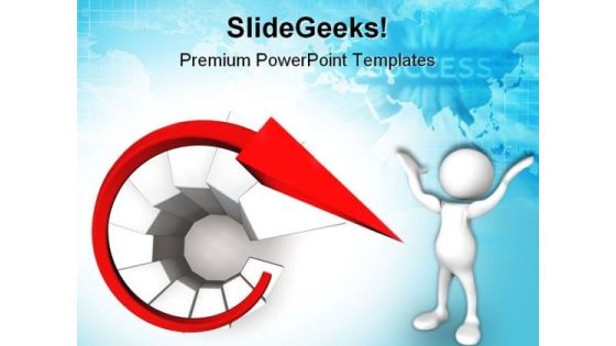 Business Chart With Arrow Business PowerPoint Templates And PowerPoint Backgrounds 0611 Business Chart With Arrow Business PowerPoint Templates And PowerPoint Backgrounds 0611