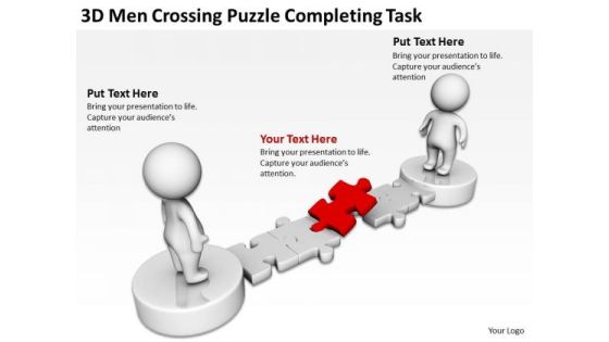 Business Charts Examples 3d Men Crossing Puzzle Completing Task PowerPoint Templates Business Charts Examples 3d Men Crossing Puzzle Completing Task PowerPoint Templates