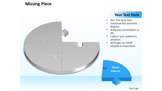 Business Charts PowerPoint Templates 3d Circle Problem Solving Puzzle Piece Showing Missing Diagram Business Charts PowerPoint Templates 3d Circle Problem Solving Puzzle Piece Showing Missing Diagram