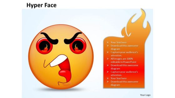 Business Charts PowerPoint Templates 3d Emoticon Showing Hyper Face Sales