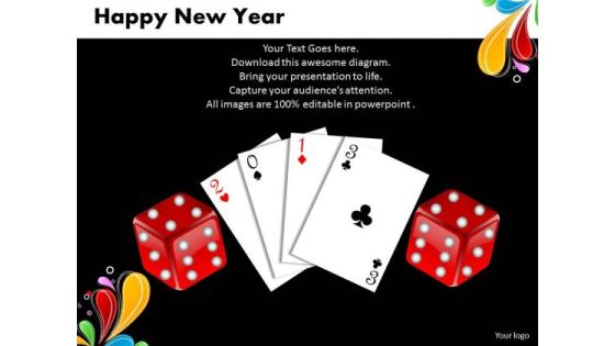 Business Charts PowerPoint Templates Cards And Dices Happy New Year Sales Marketing Slides Business Charts PowerPoint Templates Cards And Dices Happy New Year Sales Marketing Slides