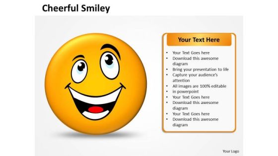 Business Charts PowerPoint Templates Design Of Cheerful Smiley Sales