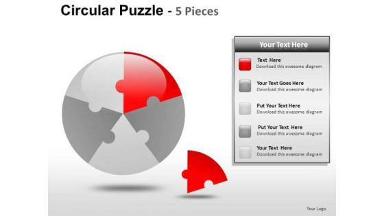 Business Circular Puzzle 5 Pieces PowerPoint Slides And Ppt Diagram Templates Business Circular Puzzle 5 Pieces PowerPoint Slides And Ppt Diagram Templates