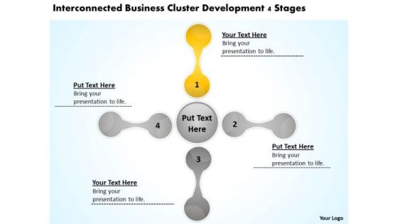 Business Cluster Development 4 Stages Plan PowerPoint Slides Business Cluster Development 4 Stages Plan PowerPoint Slides