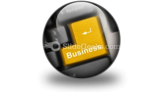 Business Computer Key PowerPoint Icon C Business Computer Key PowerPoint Icon C