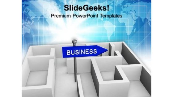 Business Concept With Labyrinth PowerPoint Templates And PowerPoint Themes 1012 Business Concept With Labyrinth PowerPoint Templates And PowerPoint Themes 1012