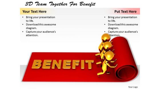 Business Concepts 3d Team Together For Benefit Statement Business Concepts 3d Team Together For Benefit Statement