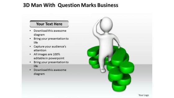 Business Context Diagram 3d Man With Question Marks PowerPoint Templates Business Context Diagram 3d Man With Question Marks PowerPoint Templates