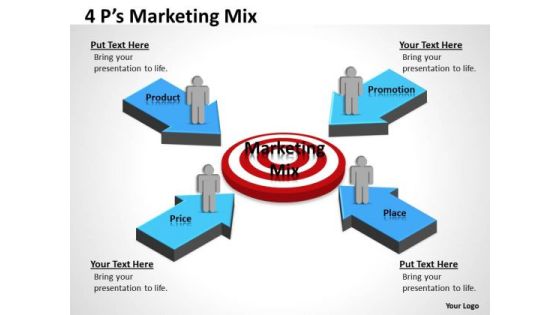 Business Cycle Diagram 4 Ps Target For Marketing People Business Diagram Business Cycle Diagram 4 Ps Target For Marketing People Business Diagram