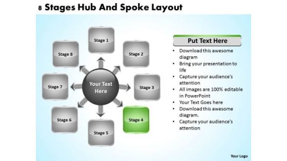 Business Development Process Flowchart 8 Stages Hub And Spoke Layout 5 PowerPoint Slides Business Development Process Flowchart 8 Stages Hub And Spoke Layout 5 PowerPoint Slides