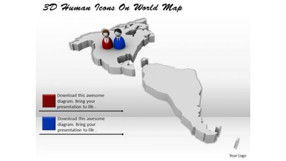 Business Development Strategy Template 3d Human Icons World Map Photos Business Development Strategy Template 3d Human Icons World Map Photos