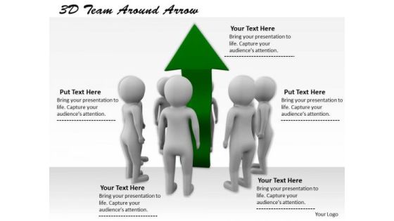 Business Development Strategy Template 3d Team Around Arrow Basic Concepts