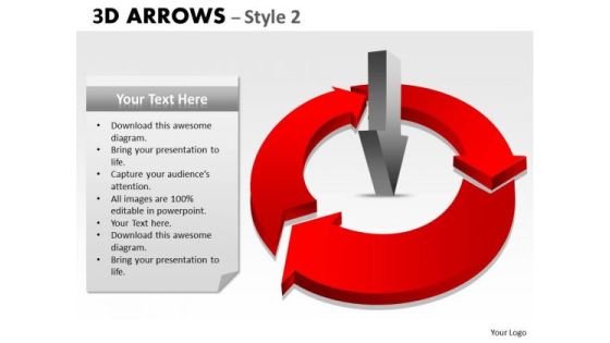 Business Diagram 3d Arrows Style 2 Business Cycle Diagram Business Diagram 3d Arrows Style 2 Business Cycle Diagram