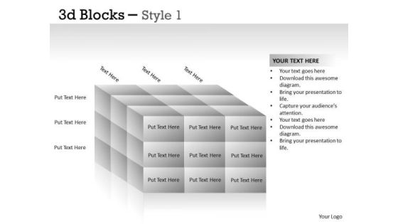 Business Diagram 3d Blocks Style Mba Models And Frameworks Business Diagram 3d Blocks Style Mba Models And Frameworks