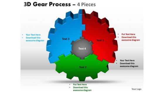 Business Diagram 3d Gear Process 4 Pieces Style Mba Models And Frameworks Business Diagram 3d Gear Process 4 Pieces Style Mba Models And Frameworks