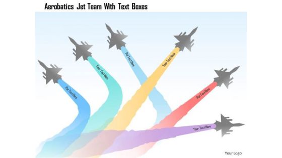 Business Diagram Aerobatics Jet Team With Text Boxes Presentation Template Business Diagram Aerobatics Jet Team With Text Boxes Presentation Template