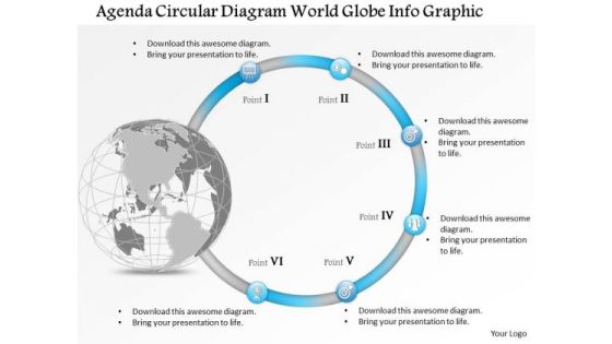 Business Diagram Agenda Circular Diagram World Globe Info Graphic Presentation Template Business Diagram Agenda Circular Diagram World Globe Info Graphic Presentation Template