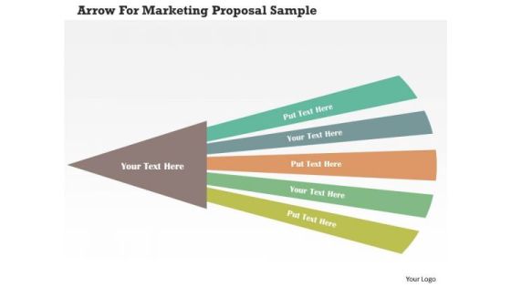 Business Diagram Arrow For Marketing Proposal Sample PowerPoint Templates
