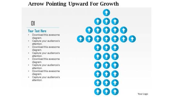 Business Diagram Arrow Pointing Upward For Growth Presentation Template Business Diagram Arrow Pointing Upward For Growth Presentation Template