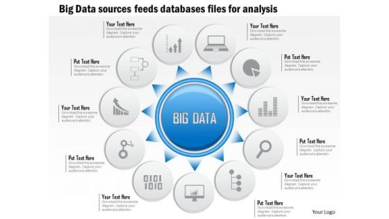 Business Diagram Big Data Sources Sensors Feeds Databases Files For Analysis Ppt Slide Business Diagram Big Data Sources Sensors Feeds Databases Files For Analysis Ppt Slide
