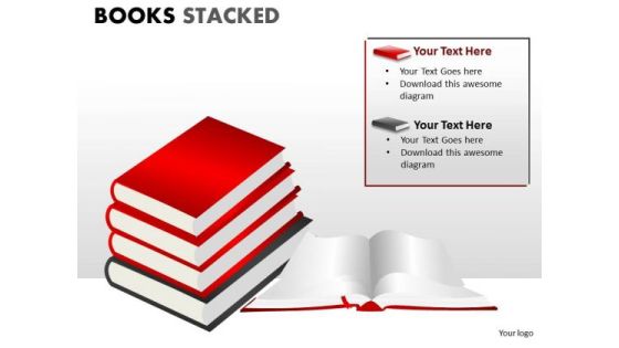 Business Diagram Books Stacked Business Framework Model Business Diagram Books Stacked Business Framework Model