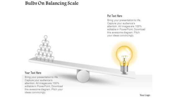 Business Diagram Bulbs On Balancing Scale Presentation Template Business Diagram Bulbs On Balancing Scale Presentation Template