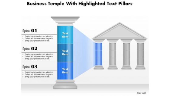 Business Diagram Business Temple With Highlighted Text Pillars Presentation Template Business Diagram Business Temple With Highlighted Text Pillars Presentation Template
