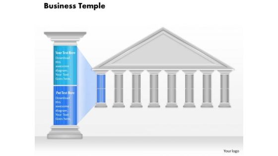 Business Diagram Business Temple With Pillar Text To Show Pillars For Business Presentation Template Business Diagram Business Temple With Pillar Text To Show Pillars For Business Presentation Template