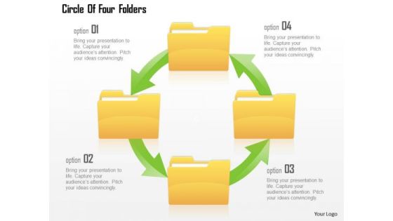 Business Diagram Circle Of Four Folders Presentation Template Business Diagram Circle Of Four Folders Presentation Template