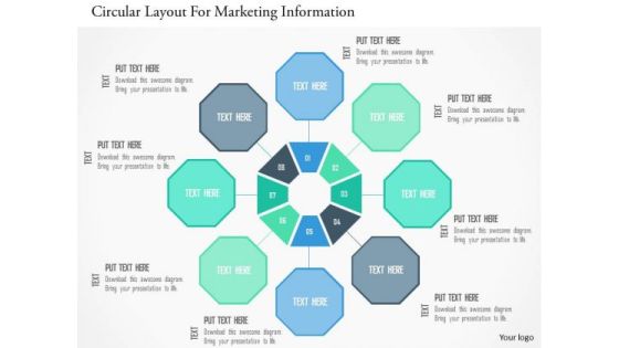 Business Diagram Circular Layout For Marketing Information PowerPoint Templates