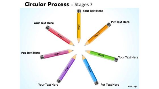 Business Diagram Circular Process Stages Sales Diagram