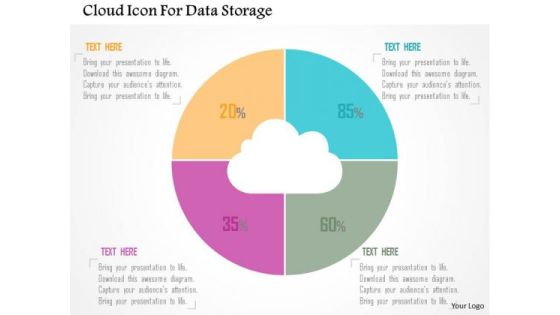Business Diagram Cloud Icon For Data Storage Presentation Template Business Diagram Cloud Icon For Data Storage Presentation Template