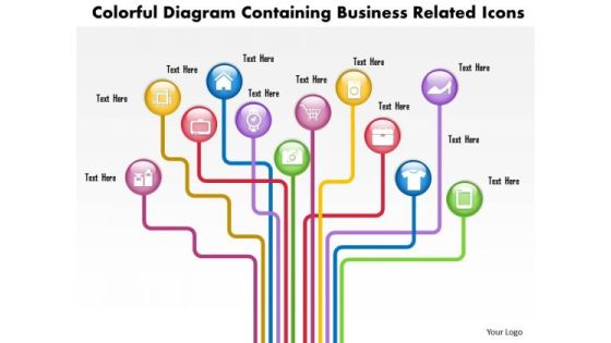 Business Diagram Colorful Diagram Containing Business Related Icons Presentation Template Business Diagram Colorful Diagram Containing Business Related Icons Presentation Template