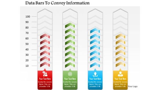 Business Diagram Data Bars To Convey Information Presentation Template