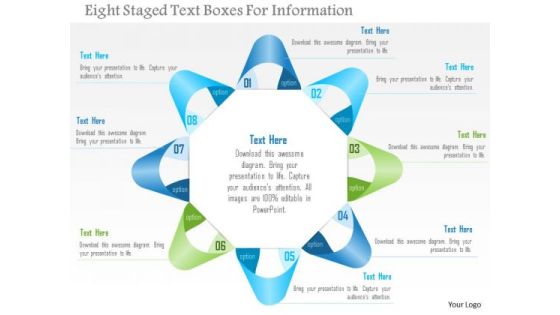 Business Diagram Eight Staged Text Boxes For Information Presentation Template Business Diagram Eight Staged Text Boxes For Information Presentation Template