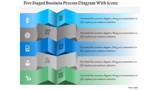 Business Diagram Five Staged Business Process Diagram With Icons Presentation Template Business Diagram Five Staged Business Process Diagram With Icons Presentation Template