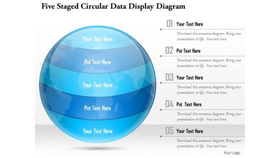 Business Diagram Five Staged Circular Data Display Diagram Presentation Template Business Diagram Five Staged Circular Data Display Diagram Presentation Template