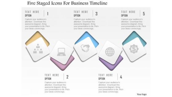 Business Diagram Five Staged Icons For Business Timeline Presentation Template Business Diagram Five Staged Icons For Business Timeline Presentation Template