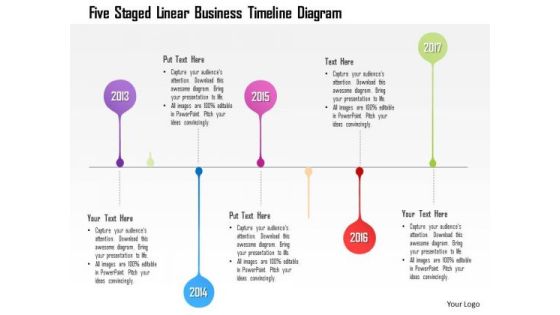 Business Diagram Five Staged Linear Business Timeline Diagram Presentation Template Business Diagram Five Staged Linear Business Timeline Diagram Presentation Template