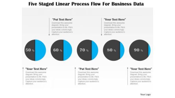 Business Diagram Five Staged Linear Process Flow For Business Data Presentation Template Business Diagram Five Staged Linear Process Flow For Business Data Presentation Template