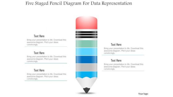 Business Diagram Five Staged Pencil Diagram For Data Representation PowerPoint Slide Business Diagram Five Staged Pencil Diagram For Data Representation PowerPoint Slide
