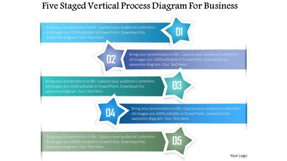 Business Diagram Five Staged Vertical Process Diagram For Business Presentation Template Business Diagram Five Staged Vertical Process Diagram For Business Presentation Template