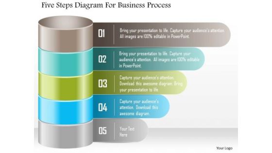 Business Diagram Five Steps Diagram For Business Process Presentation Template Business Diagram Five Steps Diagram For Business Process Presentation Template