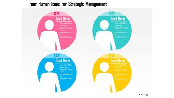 Business Diagram Four Human Icons For Strategic Management Presentation Template Business Diagram Four Human Icons For Strategic Management Presentation Template