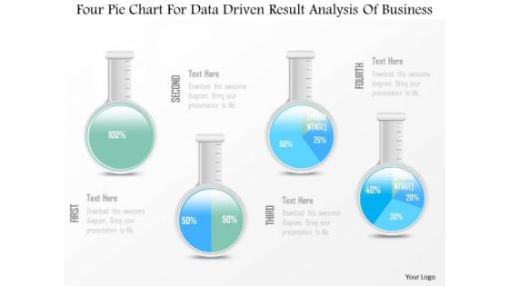 Business Diagram Four Pie Chart For Data Driven Result Analysis Of Business PowerPoint Slide Business Diagram Four Pie Chart For Data Driven Result Analysis Of Business PowerPoint Slide