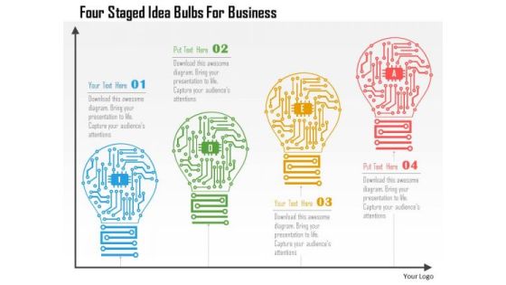 Business Diagram Four Staged Idea Bulbs For Business Presentation Template Business Diagram Four Staged Idea Bulbs For Business Presentation Template