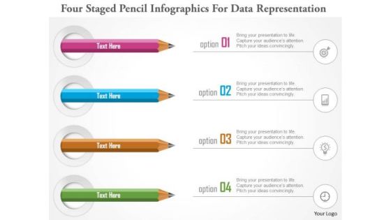 Business Diagram Four Staged Pencil Infographics For Data Representation PowerPoint Template Business Diagram Four Staged Pencil Infographics For Data Representation PowerPoint Template