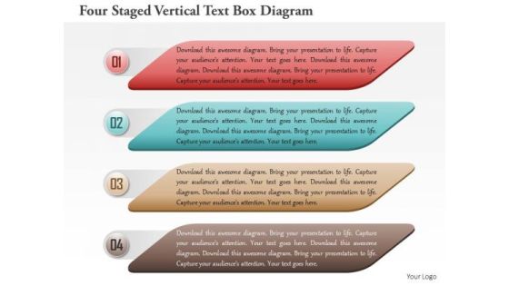 Business Diagram Four Staged Vertical Text Box Diagram Presentation Template Business Diagram Four Staged Vertical Text Box Diagram Presentation Template