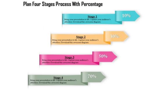 Business Diagram Four Stages Process With Percentage Presentation Template Business Diagram Four Stages Process With Percentage Presentation Template